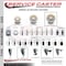 Service Caster 5'' Nylon Wheel Swivel 7/8'' Square Stem Caster with Brake SCC-SQ20S514-NYS-PLB-78 - alternate 3